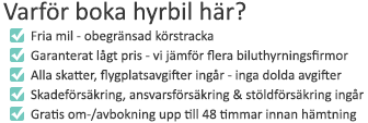 Varfr ska du boka hyrbilen hos oss?